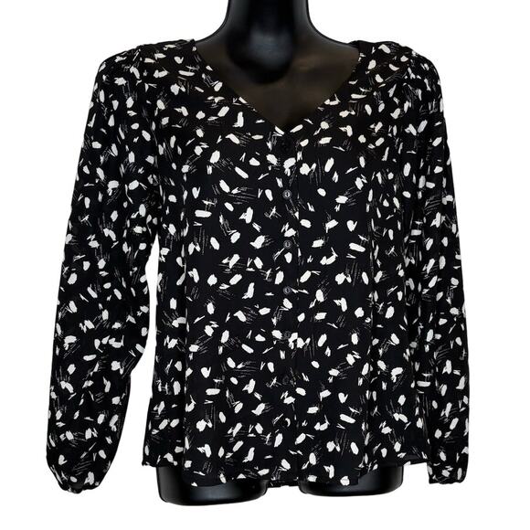 Lush Abstract Print Blouse - Small - Picture 1 of 5